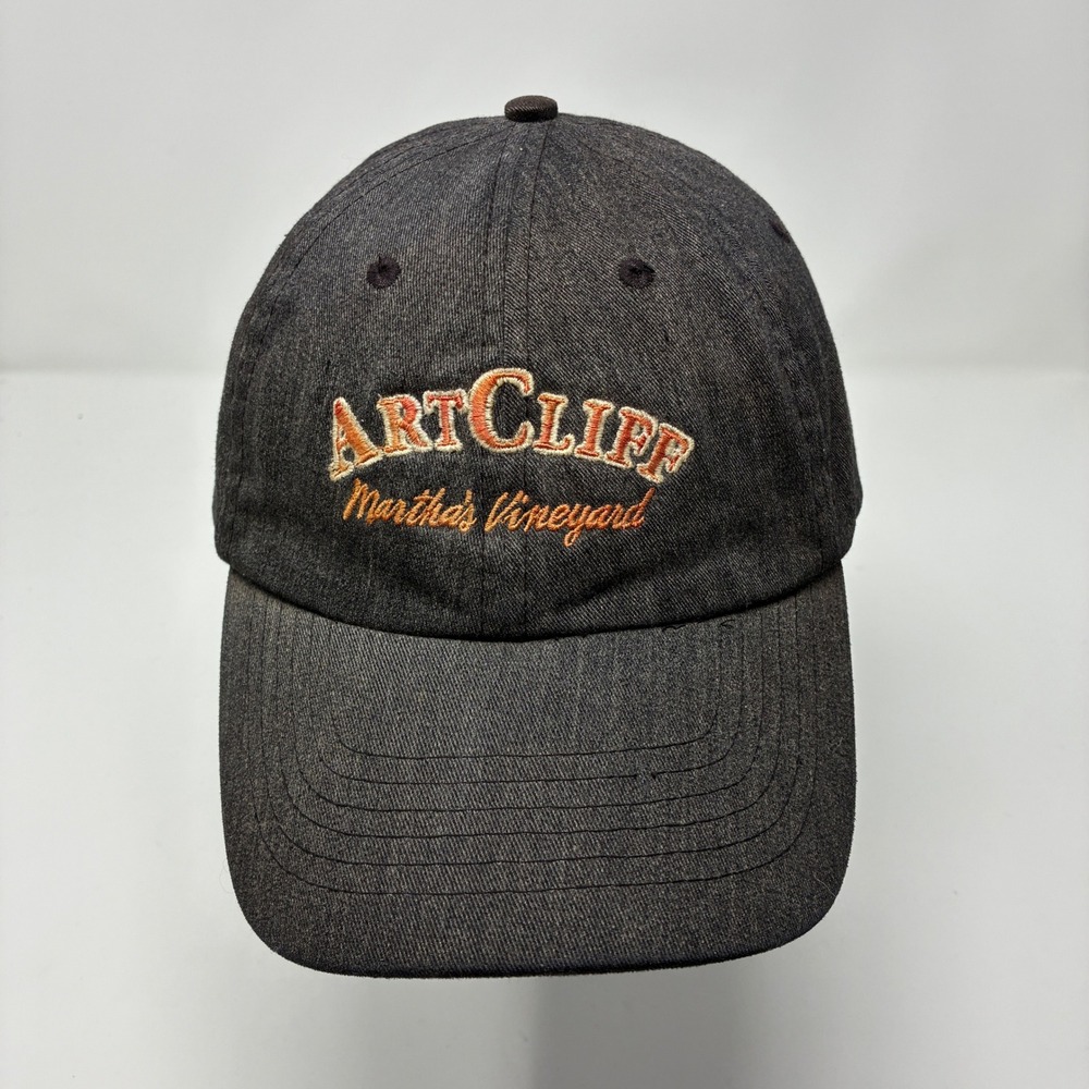 Artcliff Diner Martha's Vineyard Hat Cap Washed Black Embroidered 1943 Fried Egg